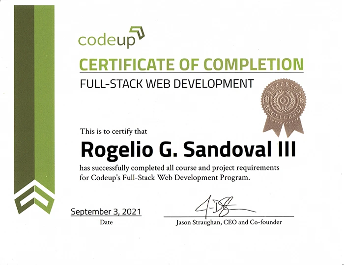 Full-Stack Software Engineer Certification